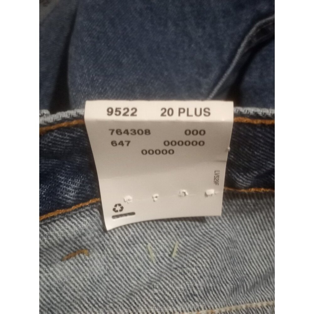 New Vintage Levis 550 Womens Jeans Plus 20WM Blue Relaxed Fit Tapered Leg Cotton - Picture 10 of 13